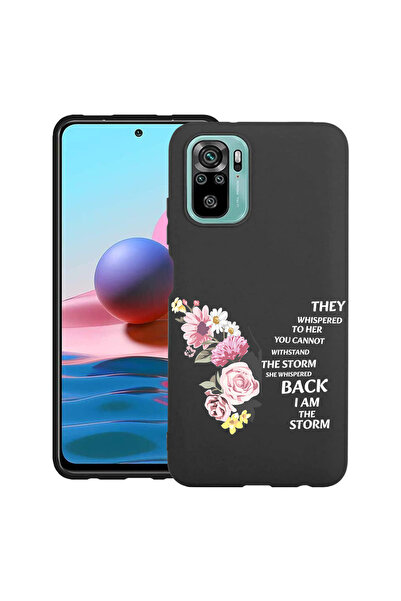 bestcase ® Λεπτή θήκη σιλικόνης για Xiaomi Redmi Note 10 Pro, Eu Sunt Furtuna...