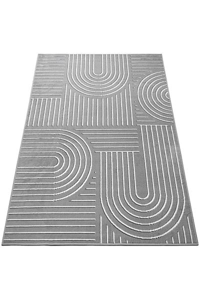 LUNA HOME Lysandra rug with Scandinavian Boho look gray 160x230 cm