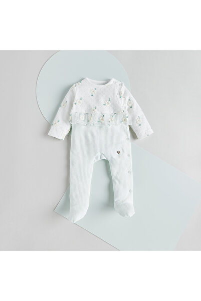 giggles بدلة نوم مطرزة بالزهور بأكمام طويلة