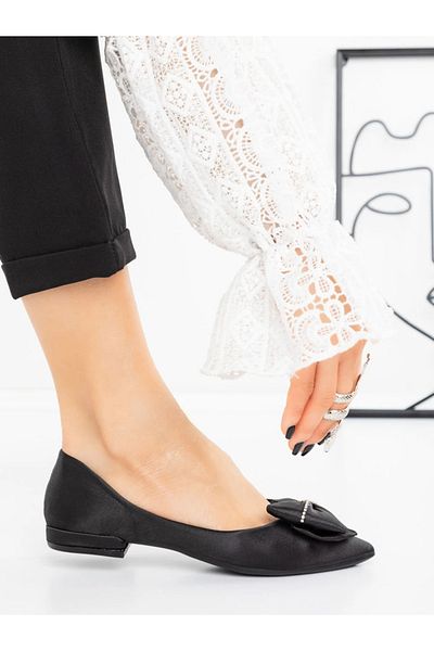 mei Women's Ballerinas 3AGZ136 Black
