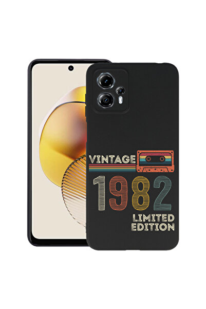 bestcase ® Slim Silicon Case For Motorola Moto G13 / G23, 1982 - Vintage Tape...