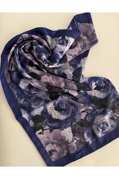 İpekhan Vera Pattern Thin Cotton Shawl