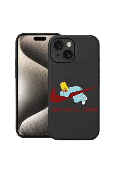 bestcase ® Θήκη σιλικόνης Premium για Apple iPhone 15 Plus, Just Do It Later, 1690164 PB 1869