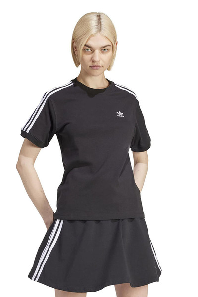 adidas Γυναικείο μπλουζάκι casual 3 ριγέ μπλουζάκι Iu2420