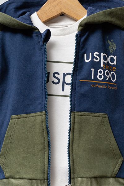 U.S. Polo Assn. Licensed Baby Boy Bottom Top 3 Piece Set