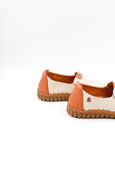 Venüs Women's Genuine Leather Casual Shoes Vn10725Y Beige