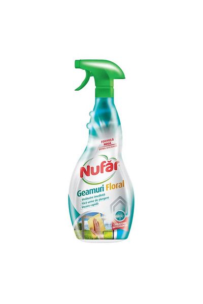 Nufar solutie pentru geamuri cu parfum de Ocean proaspat, 500 ml