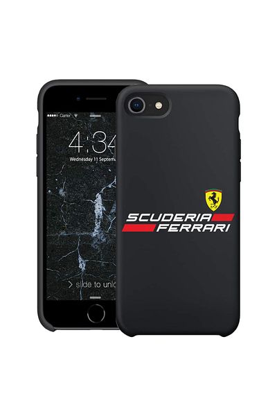 bestcase ® Husă subțire din silicon pentru Apple iPhone SE 3 / SE 2 / 7 / 8, Ferrari Scuderia, 1396527 B 1886
