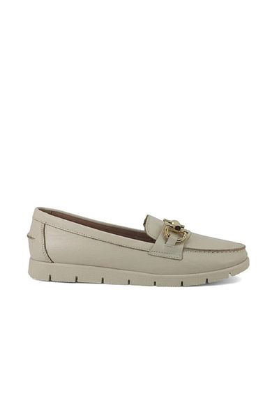 Venüs Women's Genuine Leather Casual Shoes Vn076042 Beige