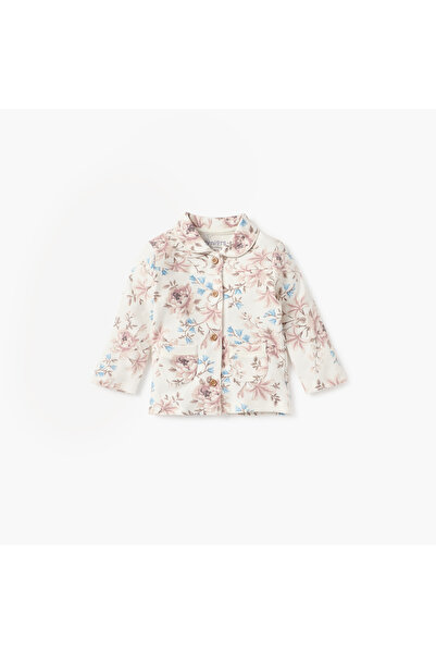 Juniors Floral Print Shirt and Pyjama Set