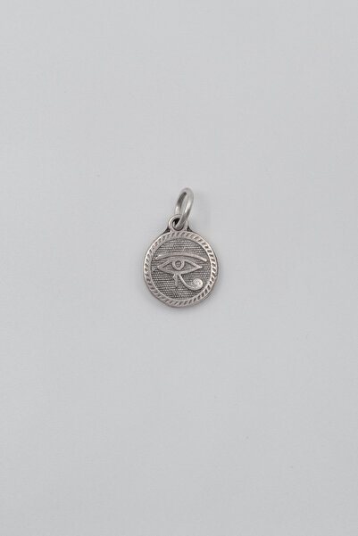 Bu Farklı Horus'un Gözü Kolye Ucu - Antik Gümüş Kaplama - Kadın Erkek