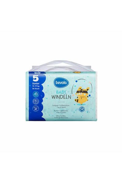 Bevola Baby Diapers No. 5 for Children 11-17 kg, 36 pcs