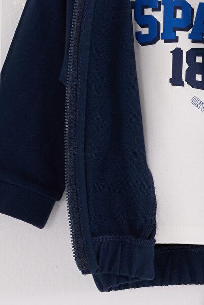 U.S. Polo Assn. Lisanslı Erkek Bebek Alt Üst 3 Parça Takım