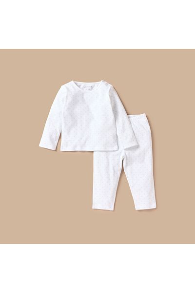 Juniors Polka Dot Print T-shirt and Pyjama Set