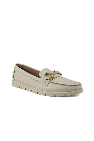 Venüs Women's Genuine Leather Casual Shoes Vn076042 Beige
