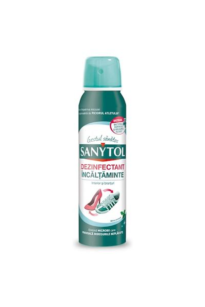 Sanytol Disinfectant for footwear, Sanytol, mint, 150 ml