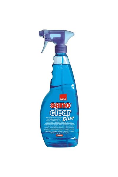 Sano Clear Blue Glass Cleaning Solution, 750 ml