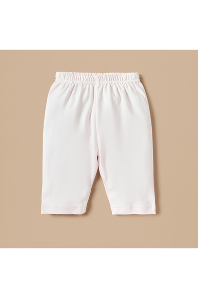 giggles Heart Applique Long Sleeves Top and Elasticated Pyjama Set