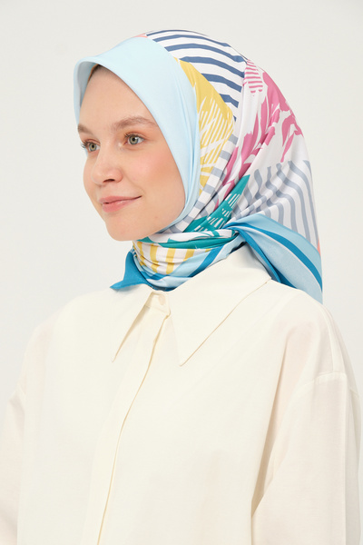 Madame Polo Eșarfă digitală Twil Multicolor Anti-alunecare Țesătură anti-încrețire