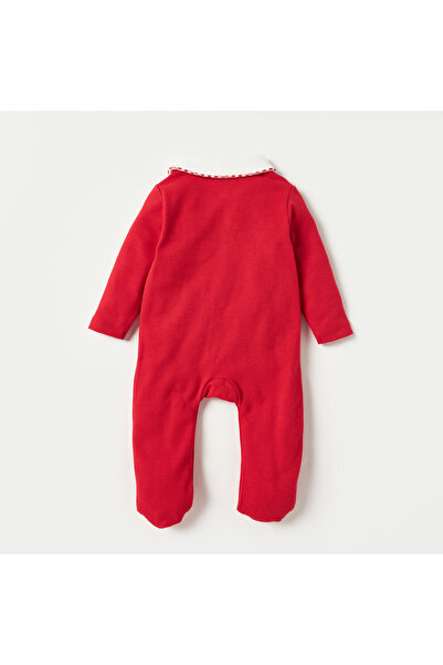 Juniors Embroidered Sleepsuit with Peter Pan Collar