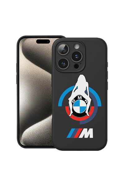 bestcase ® Husă premium din silicon pentru Apple iPhone 15 Pro Max, BMW M Pow...
