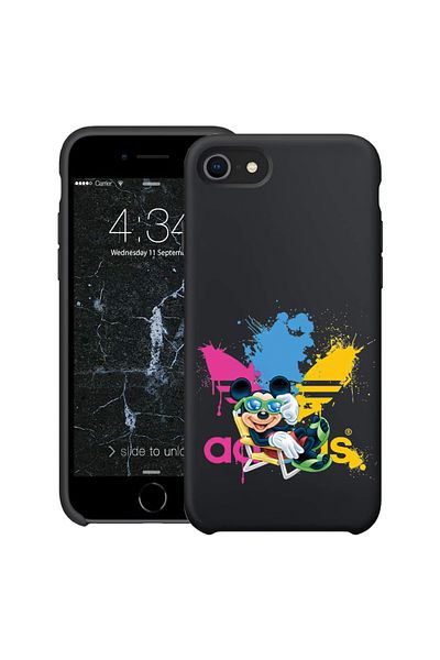 bestcase ® Carcasă subțire din silicon pentru Apple iPhone SE 3 / SE 2 / 7 / 8, Mouse Life, 1396527 B 1838