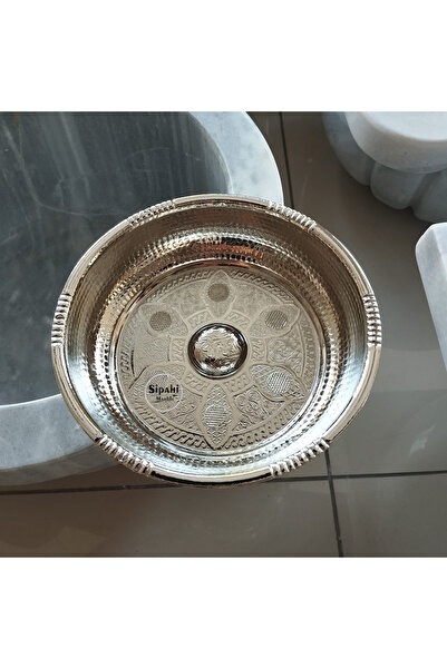 SİPAHİMARBLE وعاء حمام عثماني مطلي بالكروم - نحاس