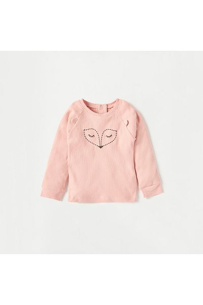 Juniors Fox Print Long Sleeve Top and Pyjama Set