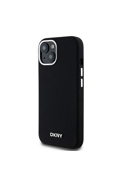 Dkny Case for Apple iPhone 15 Plus - Hard Liquid Silicone Logo MagSafe Magnetic Elegant Black