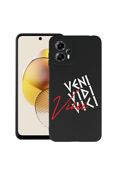 bestcase ® Husă subțire din silicon pentru Motorola Moto G13 / G23, Veni Vidi...