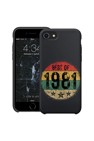 bestcase ® Husă subțire din silicon pentru Apple iPhone SE 3 / SE 2 / 7 / 8, 1981, 1396527 B 1914