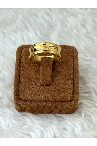 BY YASİN TOPÇU Solstice Wide Steel Ring(17 Sizes)