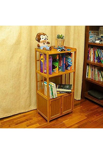 genric FFD Multi-Function Bamboo Book Shelf Bamboo and Wood Bookcases Bookshelf Storage Cabinet