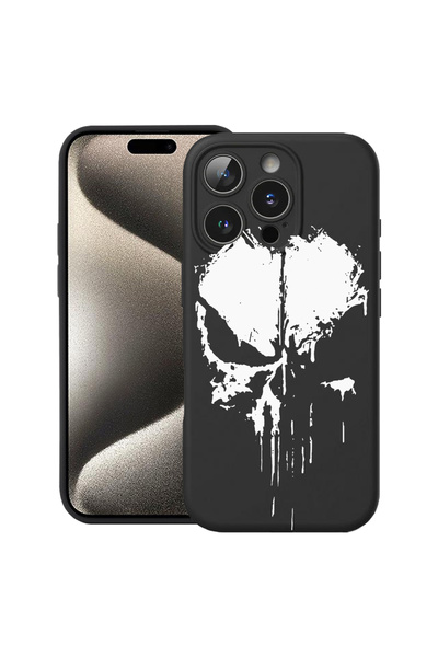 bestcase ® Carcasă subțire din silicon pentru Apple iPhone 14 Pro, Punisher, ...