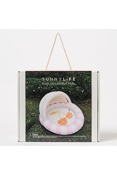 SunnyLife مسبح قابل للنفخ للأطفال من قطن كاندي كرز
