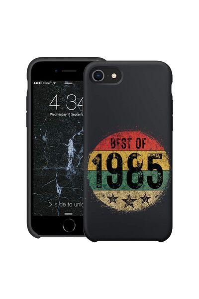 bestcase ® Husă subțire din silicon pentru Apple iPhone SE 3 / SE 2 / 7 / 8, 1985, 1396527 B 1918