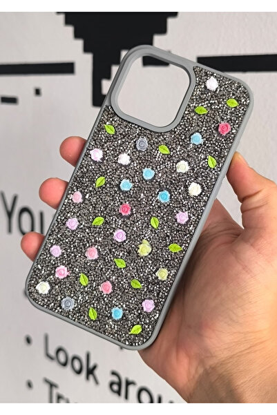 foxpower Iphone 16 Kılıf Gül Desenli Lüx Silikon