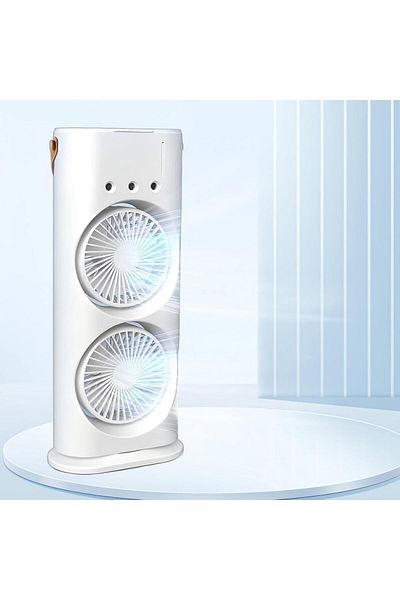 Türkiye Portable AIR Conditioner, USB Rechargeable with Remote Control, 280ml Water Tank with 7 Colors