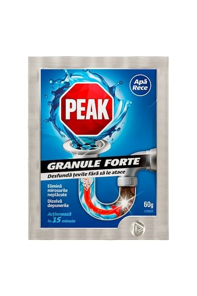 Peak Granule Forte pentru desfundat tevile Apa Rece, 60g
