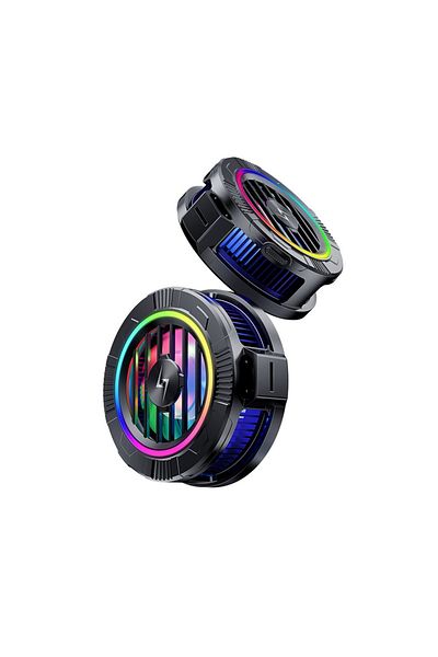 Techsuit Phone Fan, RGB - (P66) - Black