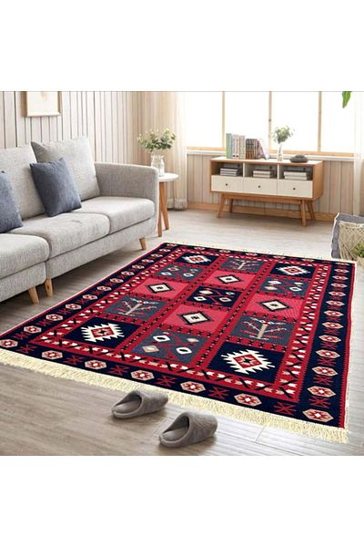 OEM Covor Țesut Tradițional, 2 fețe, 200x300 cm, CTT309