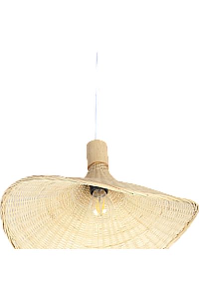 Hammer Golden Single Rope Pendant Chandelier with Elegant White Base