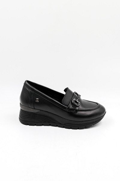 Venüs Women's Genuine Leather Buckle Comfortable Women's Shoes Vn13054Y Black