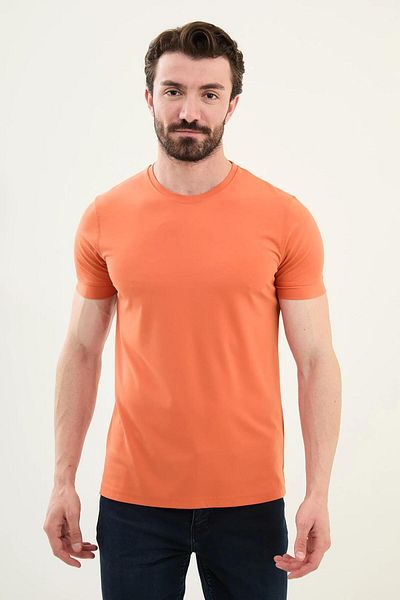 Mcr Ανδρικό μπλουζάκι Basic με λεπτή εφαρμογή Crew Neck 36863