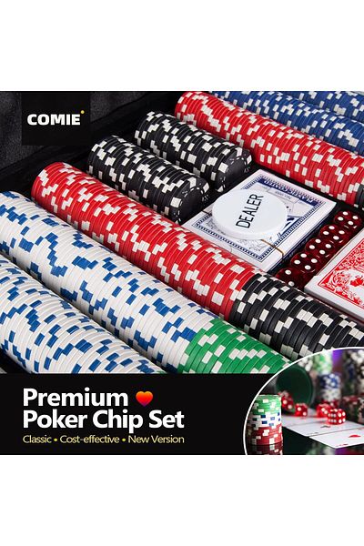 Wolawood Luxury Exclusive Edition 500 Chip Professional Poker Set with Metal Bag Custom First Class Game Team