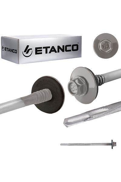 Etanco Wkręty GTR12 SP A19 5,5/6,3x110mm RAL 9007
