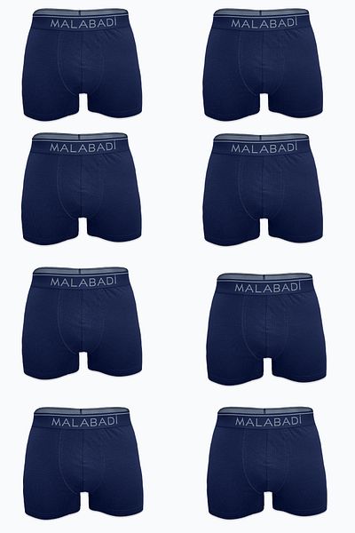 Malabadi Boxer modal pentru bărbați, albastru marin, 6 piese, colecție premium 6M252