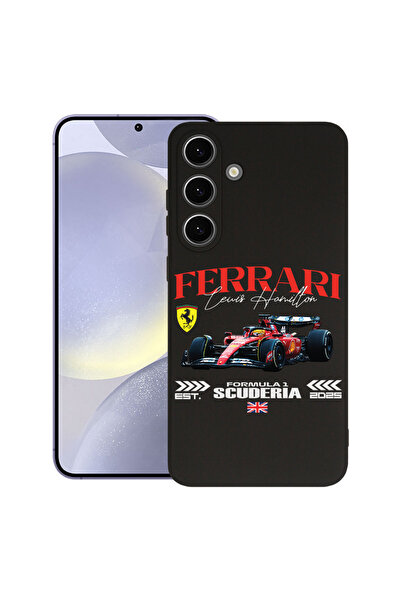 bestcase Husă premium din silicon pentru Samsung Galaxy S25, Ferrari Scuderia...