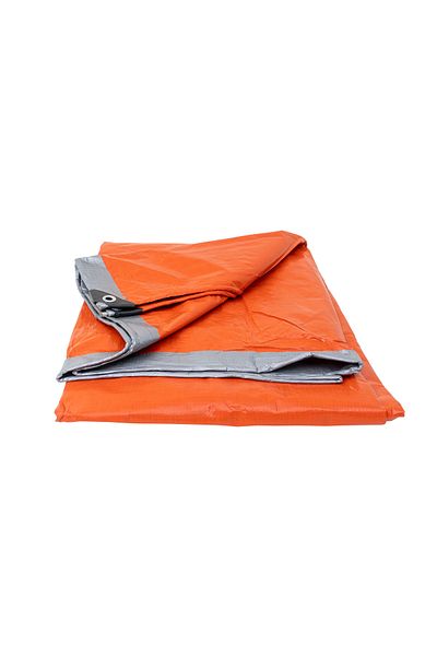 Z-Tools UV waterproof tarpaulin, fastening rings, 6x6m, 130gr/sqm, Orange, / ZTS 8103