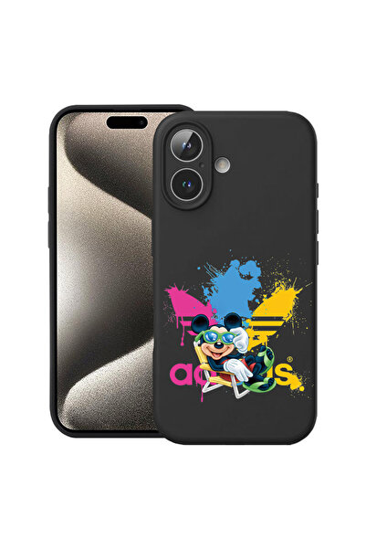 bestcase ® Премиум силиконов калъф за Apple iPhone 16 Plus, Mouse Life, 18286...